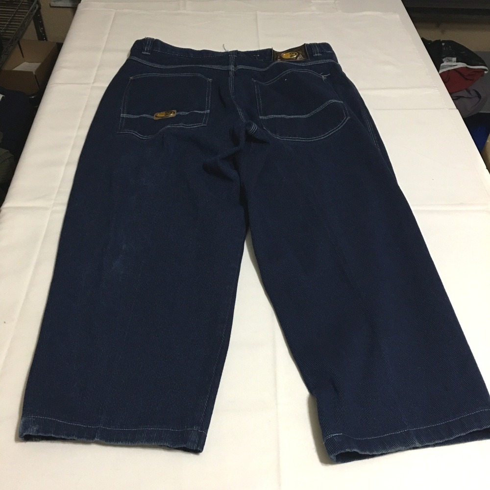 Pelle Pelle Y2K Ultra Blue Jeans Mens 40 Blue Baggy Hip Hop Loose Fit